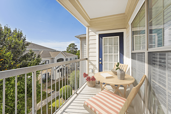 Private balcony or patio